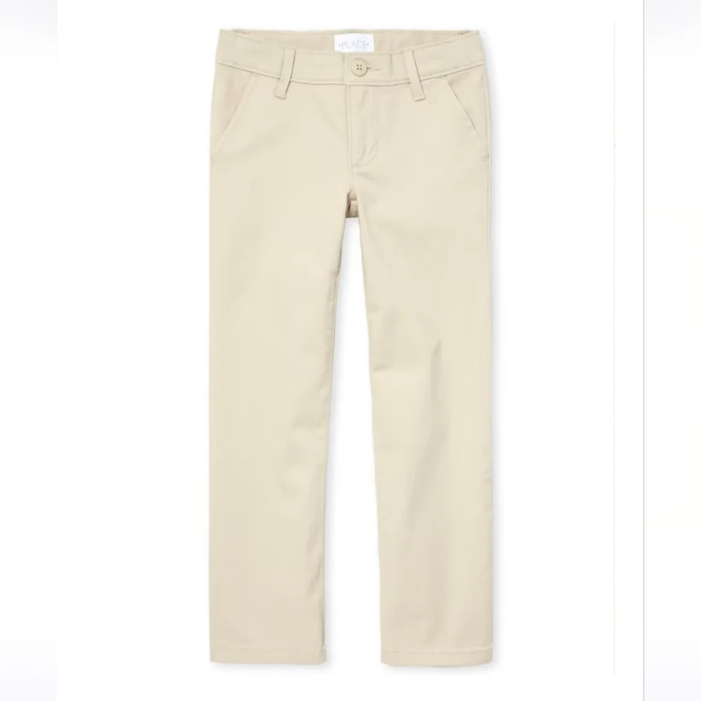 The Children's Place Khaki Chino Bootcut Uniform Pants Sz 8